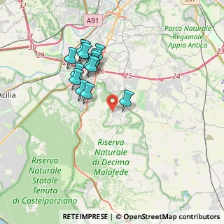 Mappa Via Álvaro del Portillo, 00128 Roma RM, Italia (3.65286)