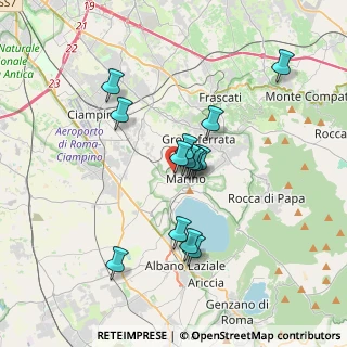 Mappa Via della Cunett, 00047 Marino RM, Italia (3.05714)