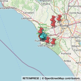 Mappa Via della Spiaggia, 00054 Fiumicino RM, Italia (7.34167)