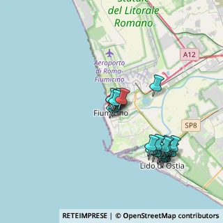Mappa Via della Spiaggia, 00054 Fiumicino RM, Italia (3.6585)