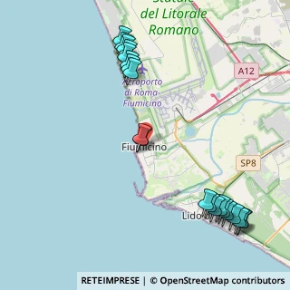 Mappa Via della Spiaggia, 00054 Fiumicino RM, Italia (5.559)