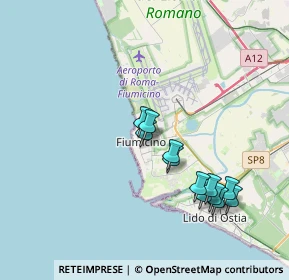 Mappa Via Orbetello, 00054 Fiumicino RM, Italia (3.6675)