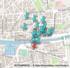 Mappa Via Orbetello, 00054 Fiumicino RM, Italia (0.147)