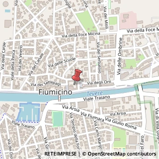 Mappa Via Orbetello, 3, 00054 Fiumicino, Roma (Lazio)