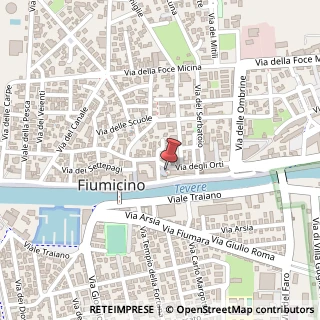 Mappa Via degli Orti, 46, 00054 Fiumicino, Roma (Lazio)