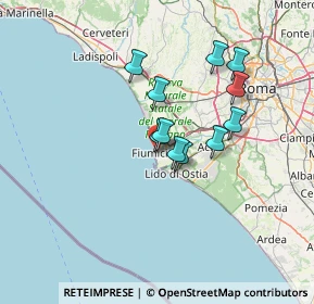 Mappa Via Orbetello, 00054 Fiumicino RM, Italia (11.08455)