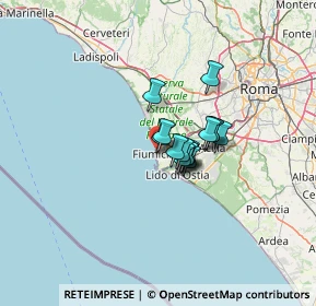 Mappa Via Orbetello, 00054 Fiumicino RM, Italia (7.284)