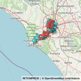 Mappa Via Giuseppe Molteni, 00125 Roma RM, Italia (10.7225)