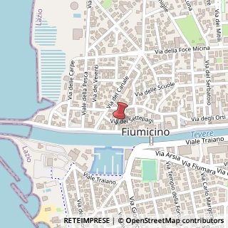 Mappa Via delle Barche,  4, 00054 Fiumicino, Roma (Lazio)