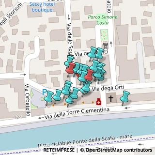 Mappa Via del Mercato, 00054 Fiumicino RM, Italia (0.01481)