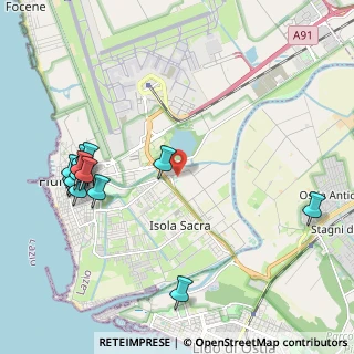 Mappa Via Michele Valeri, 00054 Fiumicino RM, Italia (2.61692)