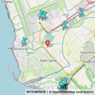 Mappa Via Michele Valeri, 00054 Fiumicino RM, Italia (3.87533)