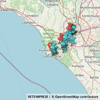 Mappa Via Michele Valeri, 00054 Fiumicino RM, Italia (12.367)