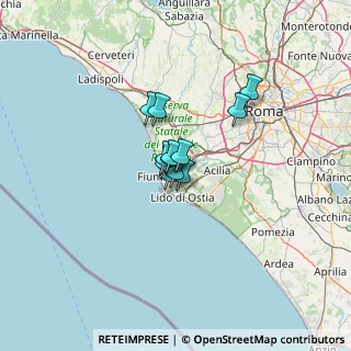 Mappa Via Michele Valeri, 00054 Fiumicino RM, Italia (6.61417)