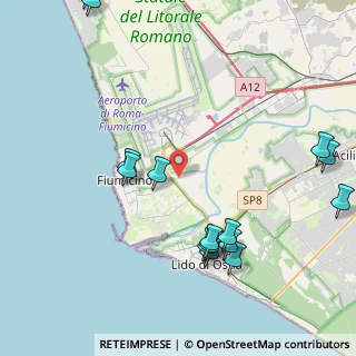 Mappa Via Michele Valeri, 00054 Fiumicino RM, Italia (5.50733)