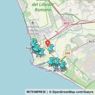 Mappa Via Michele Valeri, 00054 Fiumicino RM, Italia (3.38067)