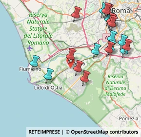 Mappa Via Antonio Zona, 00125 Roma RM, Italia (10.025)