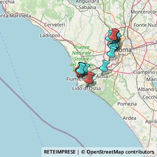 Mappa Largo dei Delfini, 00054 Fiumicino RM, Italia (13.49412)
