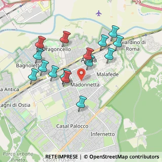 Mappa Via Franco Gentilini, 00125 Roma RM, Italia (1.954)