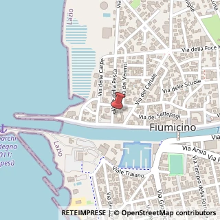 Mappa Viale della Pesca, 4, 00054 Fiumicino, Roma (Lazio)