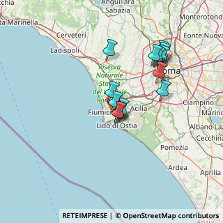 Mappa Via Michele Valeri Snc, 00054 Fiumicino RM, Italia (12.89533)