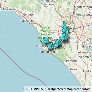Mappa Via Michele Valeri Snc, 00054 Fiumicino RM, Italia (10.8285)