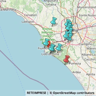 Mappa Via Michele Valeri Snc, 00054 Fiumicino RM, Italia (14.13214)