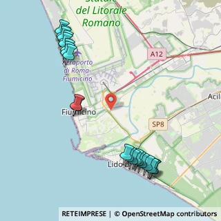 Mappa Via Michele Valeri Snc, 00054 Fiumicino RM, Italia (5.603)