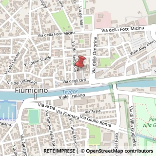 Mappa Via del Serbatoio, 12 A, 00054 Fiumicino, Roma (Lazio)