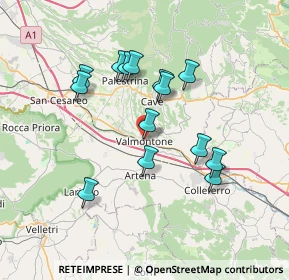 Mappa Via del Casaleno, 00038 Valmontone RM, Italia (6.80357)