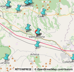 Mappa Via del Casaleno, 00038 Valmontone RM, Italia (5.62667)