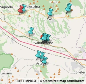 Mappa Via Palestrina, 00038 Valmontone RM, Italia (3.48714)