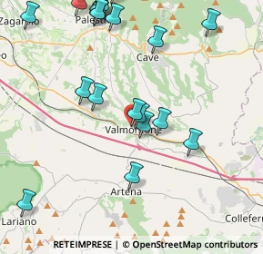 Mappa Via Palestrina, 00038 Valmontone RM, Italia (5.164)