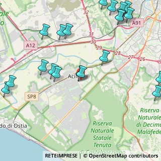 Mappa Via Tresigallo, 00125 Roma RM, Italia (6.112)