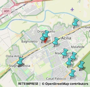 Mappa Via Pietro Benedetti, 00126 Roma RM, Italia (2.60833)