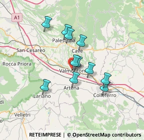 Mappa Via della Forma, 00038 Valmontone RM, Italia (5.77182)