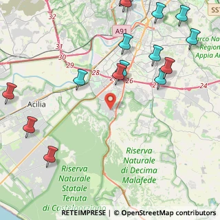Mappa Via Giacomo Gobbi - Belcredi, 00128 Roma RM, Italia (6.43529)
