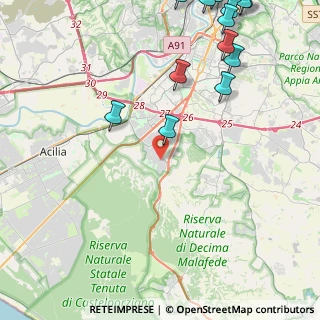 Mappa Via Giacomo Gobbi - Belcredi, 00128 Roma RM, Italia (6.68538)