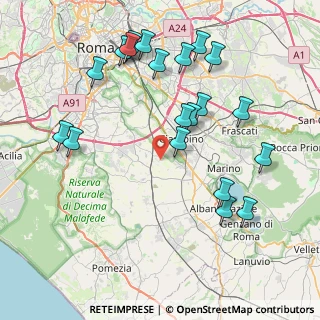 Mappa Via della Marrana di Santa Fresca, 00134 Roma RM, Italia (9.4435)