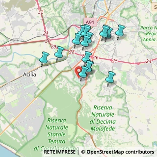 Mappa Via Romolo Gigliozzi, 00128 Roma RM, Italia (3.55765)