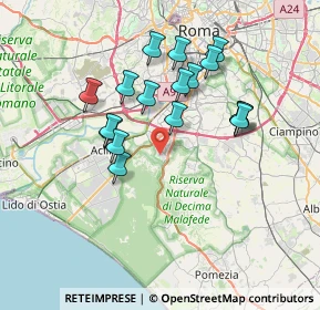 Mappa Via Romolo Gigliozzi, 00128 Roma RM, Italia (6.87941)