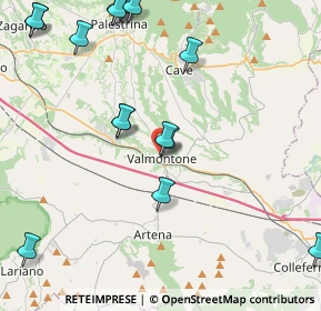 Mappa Vicolo S. Francesco, 00038 Valmontone RM, Italia (5.596)