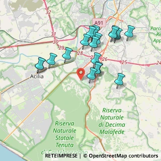 Mappa Via del Risaro, 00128 Roma RM, Italia (3.94632)