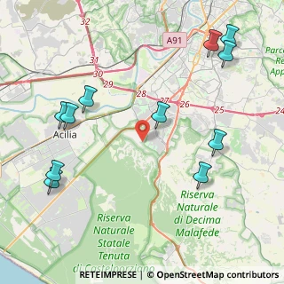 Mappa Via del Risaro, 00128 Roma RM, Italia (5.49182)