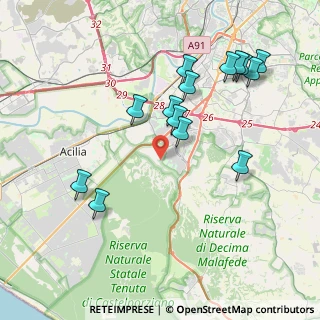 Mappa Via del Risaro, 00128 Roma RM, Italia (4.36714)