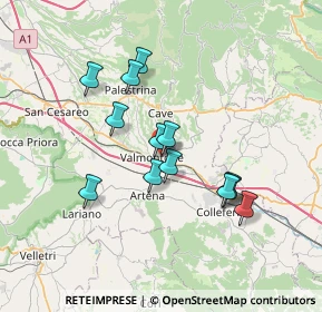 Mappa Via Tiro a Segno, 00038 Valmontone RM, Italia (6.44231)