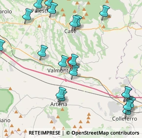 Mappa Via Tiro a Segno, 00038 Valmontone RM, Italia (5.778)