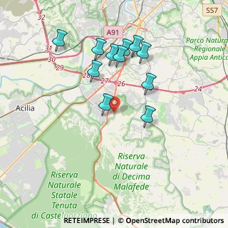 Mappa Via Valle di Perna, 00128 Roma RM, Italia (3.79455)