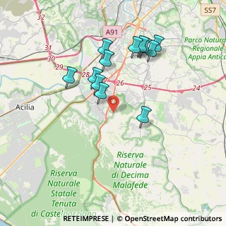 Mappa Via Valle di Perna, 00128 Roma RM, Italia (3.75333)