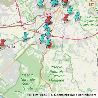 Mappa Via Valle di Perna, 00128 Roma RM, Italia (5.97)